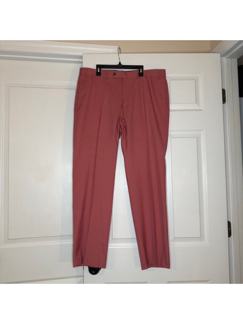 Lauren Ralph Lauren Salmon Melon Flat Front Lightweight Trouser Pants Mens 36x30